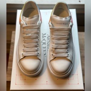 Alexander McQueen Larry sneaker with multi color dots on the back